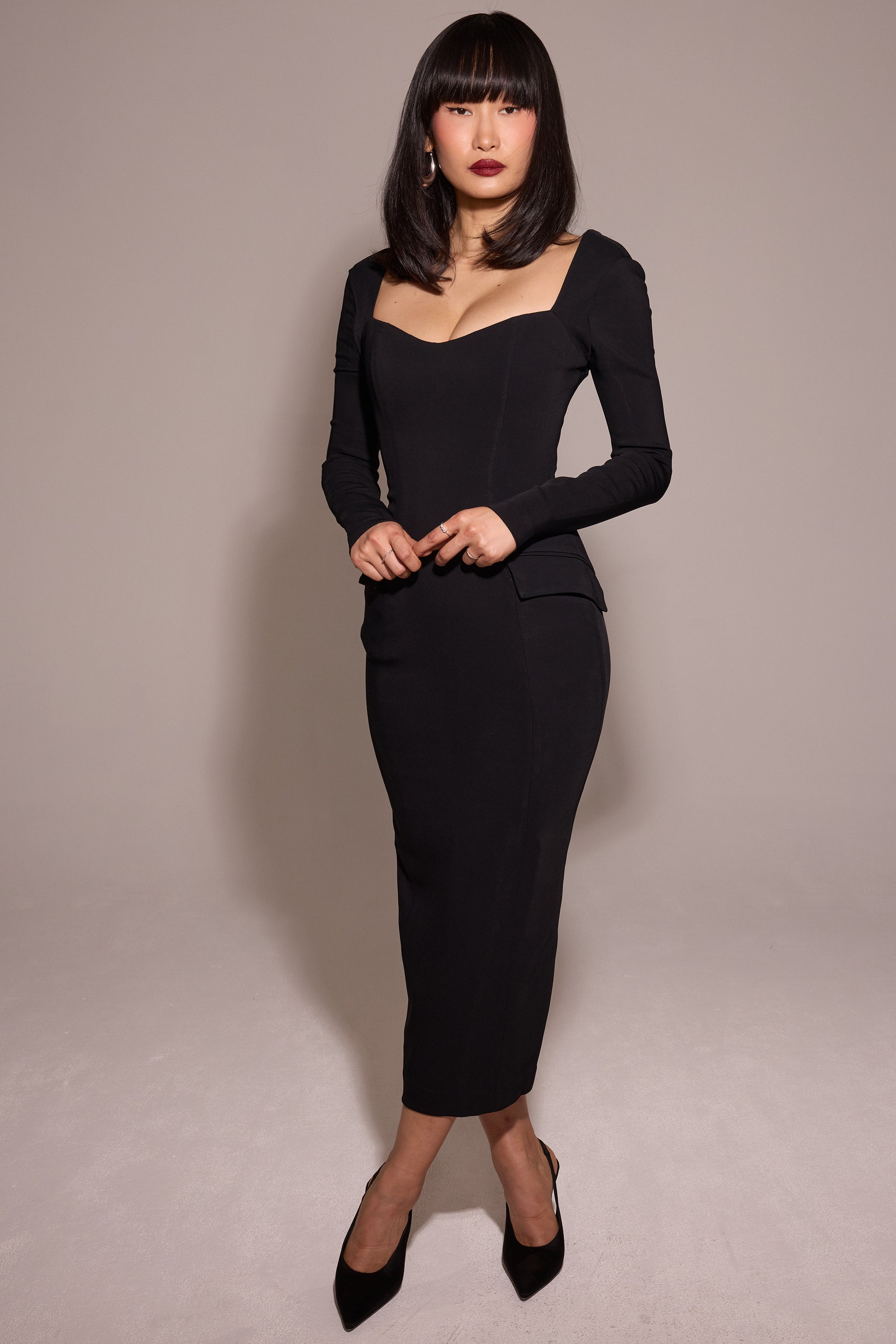Ella Midi Elbise