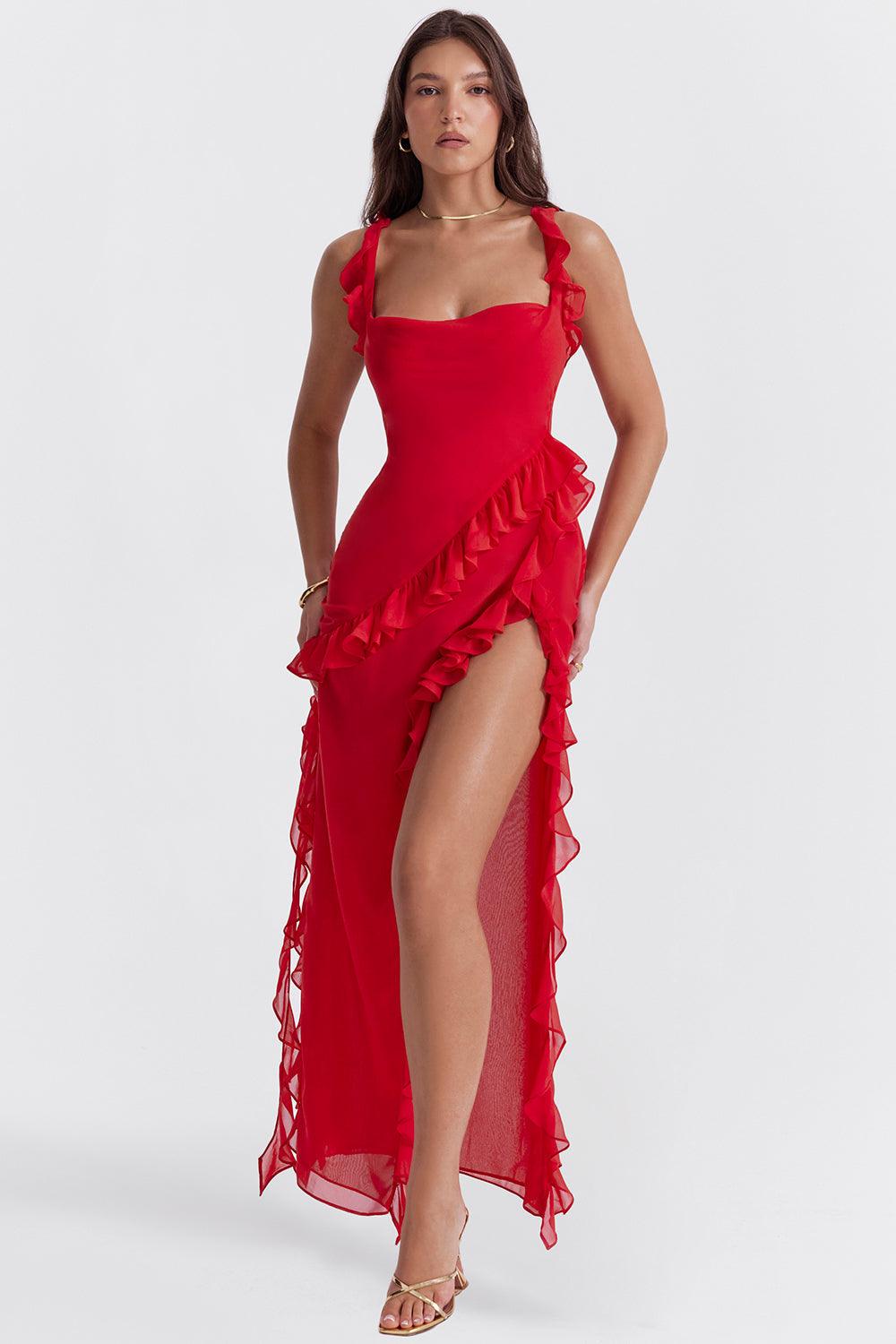 Luna Rouge Elbise