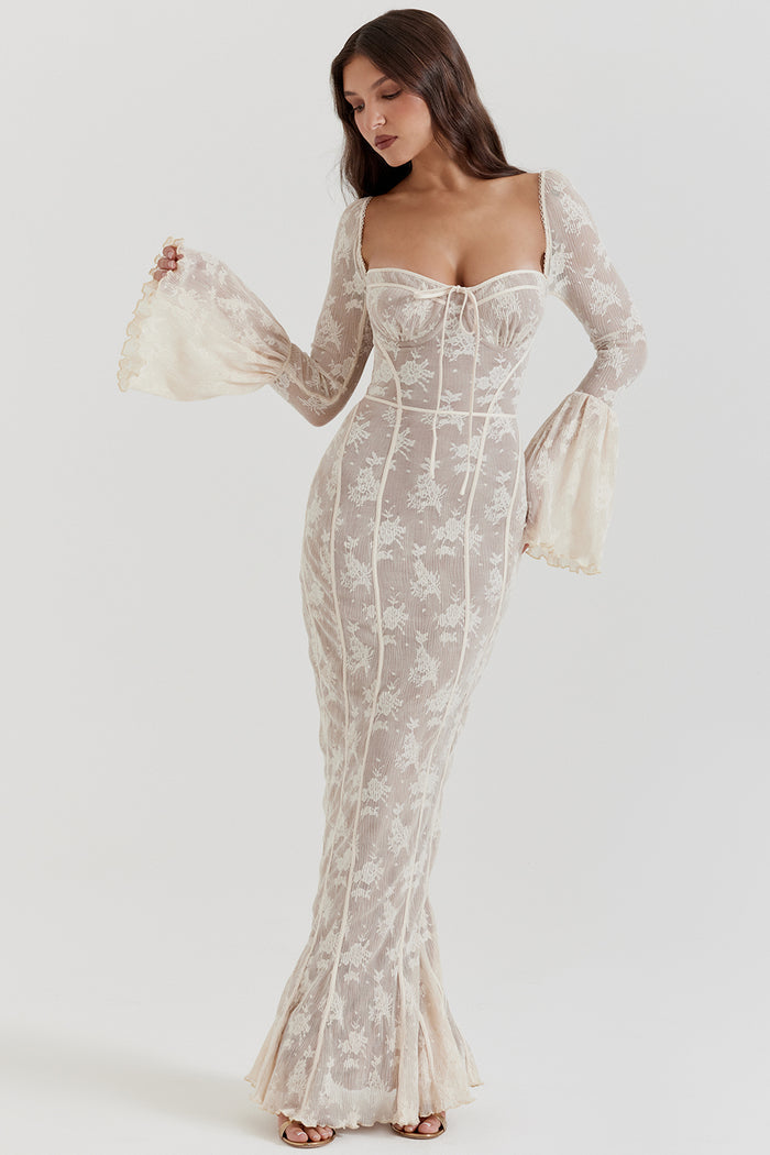Vintage Veil Enchant Elbise
